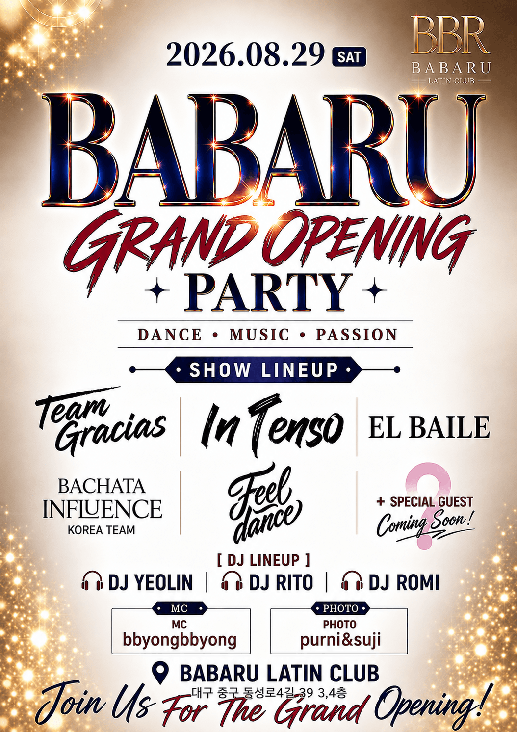  - BABARU LATIN CLUB GRAND OPENING +PARTY+