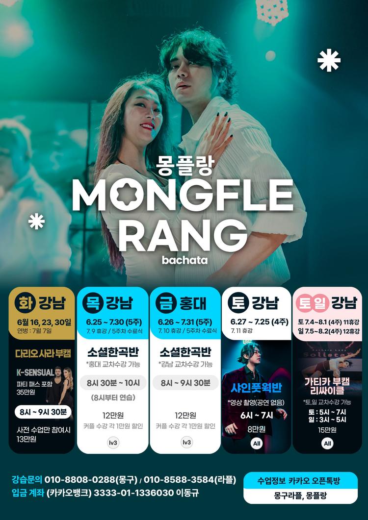 몽플랑 bachata 대표 포스터