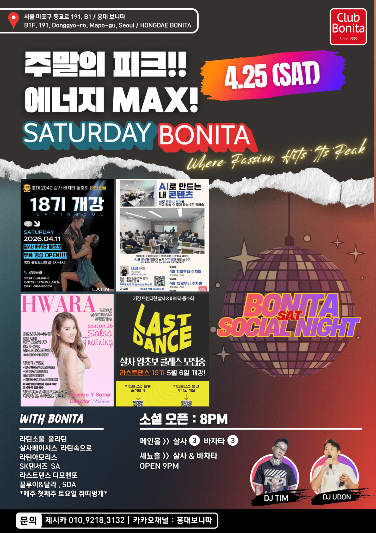  - SATURDAY BONITA