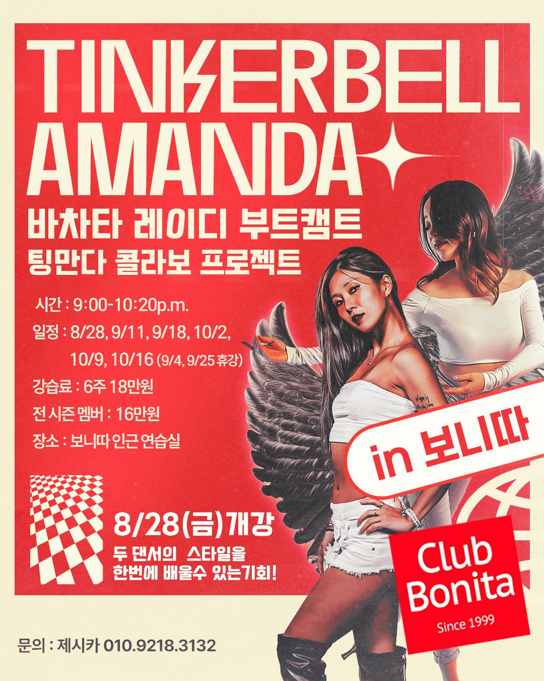 팅커벨 & 아만다 - TINKERBELL AMANDA+ 바차타 레이디 부트캠트