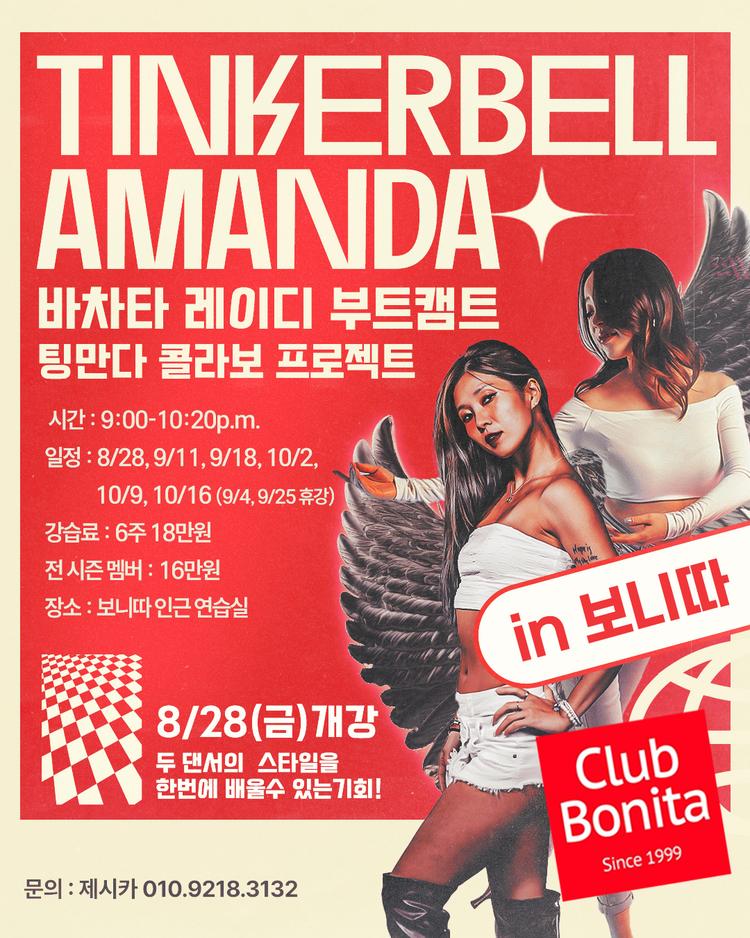 TINKERBELL AMANDA+ 바차타 레이디 부트캠트 대표 포스터